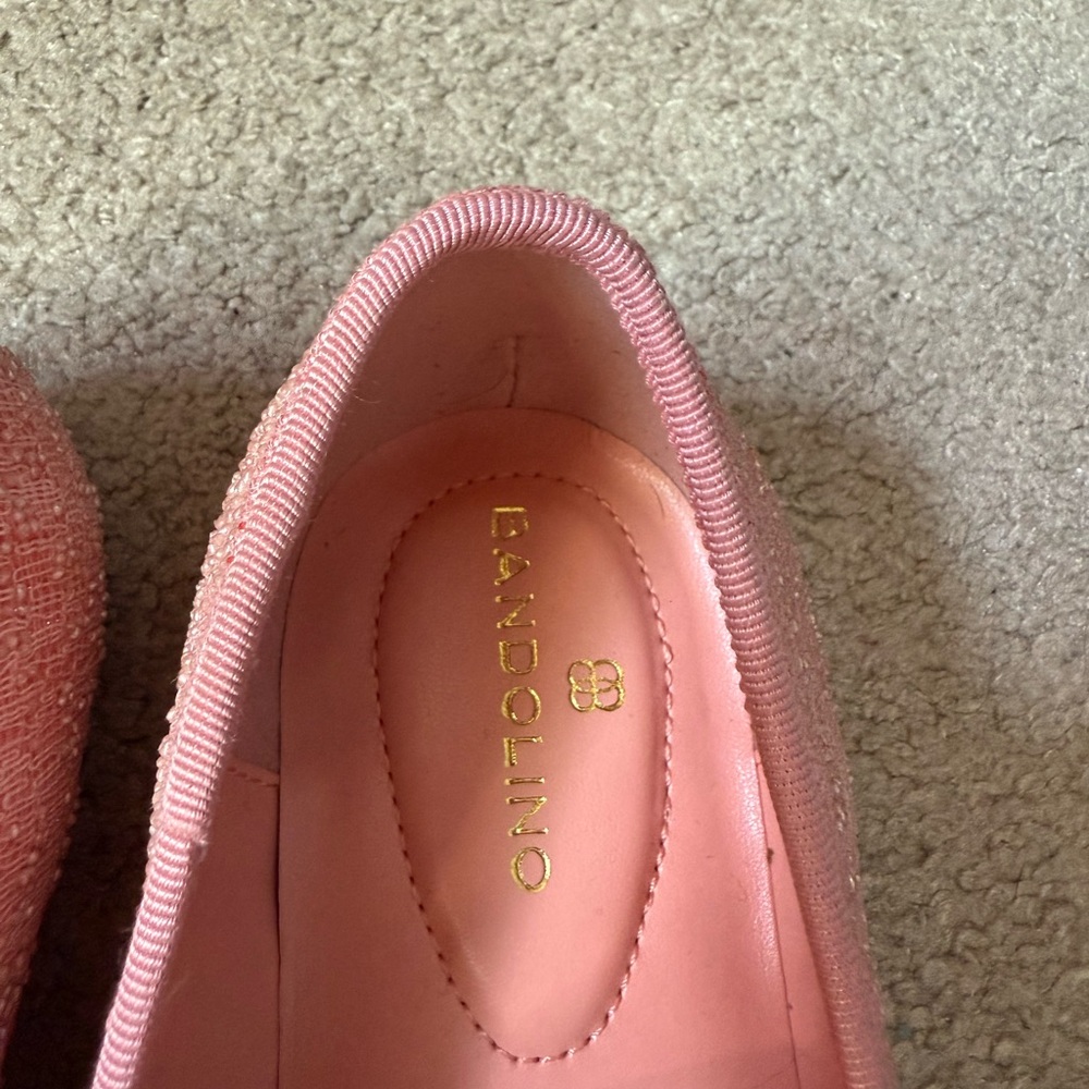 Bandolino Pink Flats with Bow Detail - Picture 3 of 7